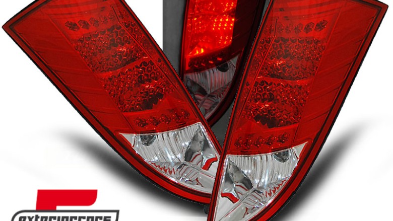 LED stražnja svjetla (crvena/kristal) / Ford Focus Mk1 Hatchback (1998-2004), LDFO04