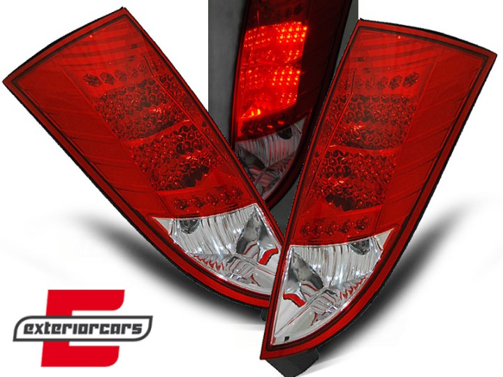 LED stražnja svjetla (crvena/kristal) / Ford Focus Mk1 Hatchback (1998-2004), LDFO04