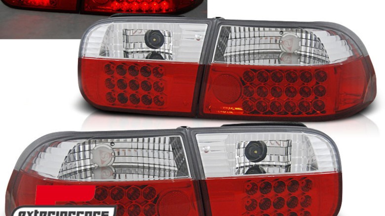 LED stražnja svjetla (crvena/kristal) / Honda Civic coupe limuzina (1991-1995), LDHO07