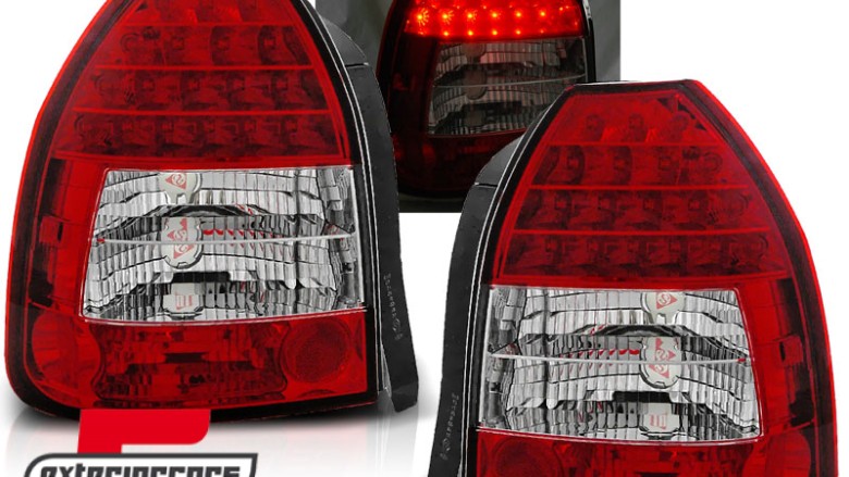 LED stražnja svjetla (crvena/kristal) / HONDA Civic V Hatchback 3V (09.1995-02.2001), LDHO02