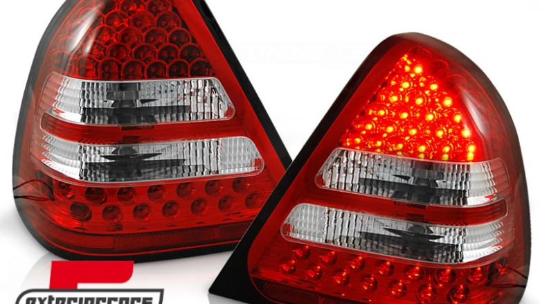 LED stražnja svjetla (crvena/kristal) / Mercedes C-klasa W202 limuzina (1993-2000), LDME14