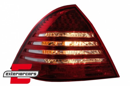 LED stražnja svjetla (crvena/kristal) / Mercedes C-klasa W203 (2000-2004) limuzina, LDME59