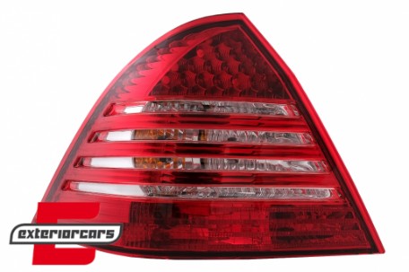 LED stražnja svjetla (crvena/kristal) / Mercedes C-klasa W203 (2000-2004) limuzina, LDME59