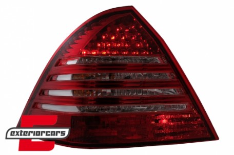 LED stražnja svjetla (crvena/kristal) / Mercedes C-klasa W203 (2000-2004) limuzina, LDME59