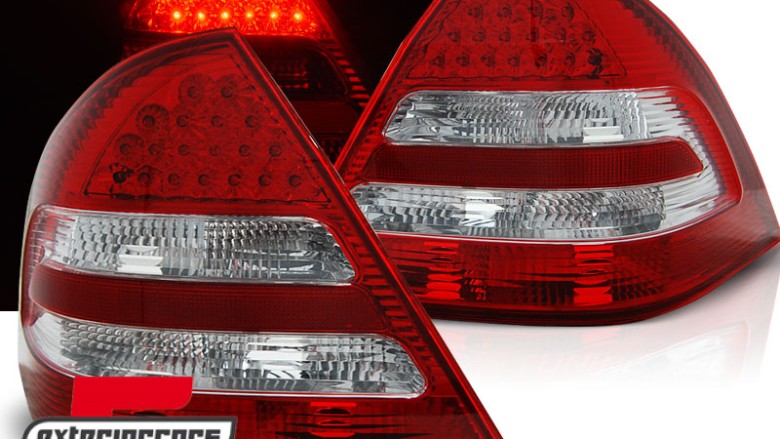 LED stražnja svjetla (crvena/kristal) / Mercedes C-klasa W203 Facelift (2004-2007) limuzina, LDME37