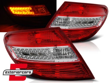 LED stražnja svjetla (crvena/kristal) / Mercedes C-klasa W204 limuzina (2007-2010), LDME35