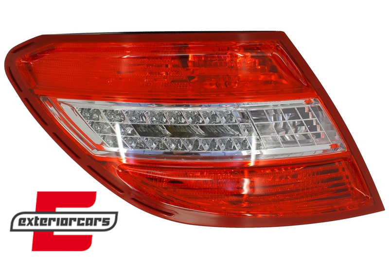 LED stražnja svjetla (crvena/kristal) / Mercedes C-klasa W204 limuzina (2007-2010), LDME35
