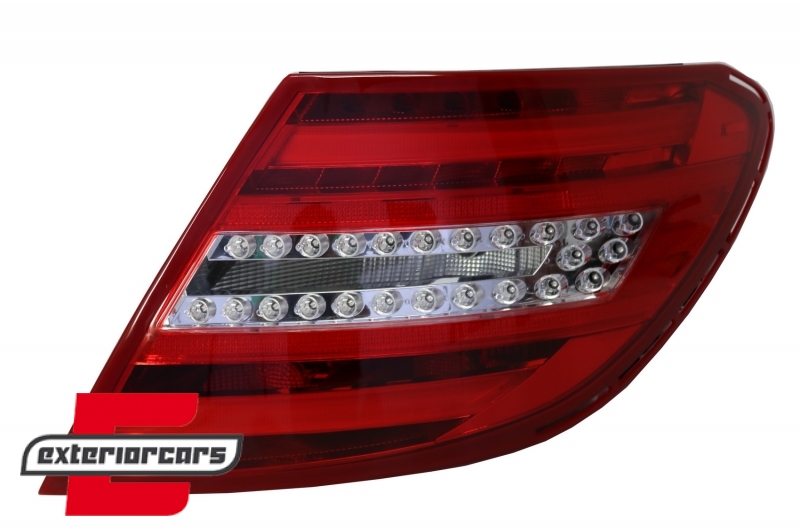 LED stražnja svjetla (crvena/kristal) / Mercedes C-klasa W204 limuzina (2007-2010), LDME64