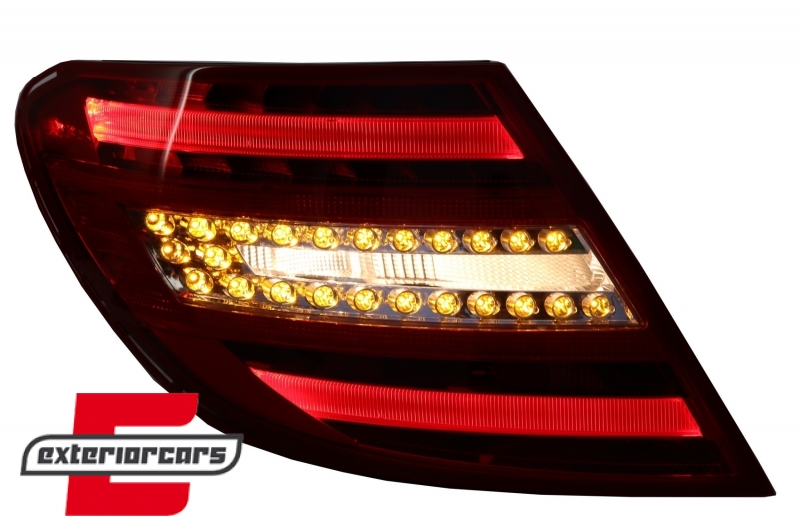 LED stražnja svjetla (crvena/kristal) / Mercedes C-klasa W204 limuzina (2007-2010), LDME64