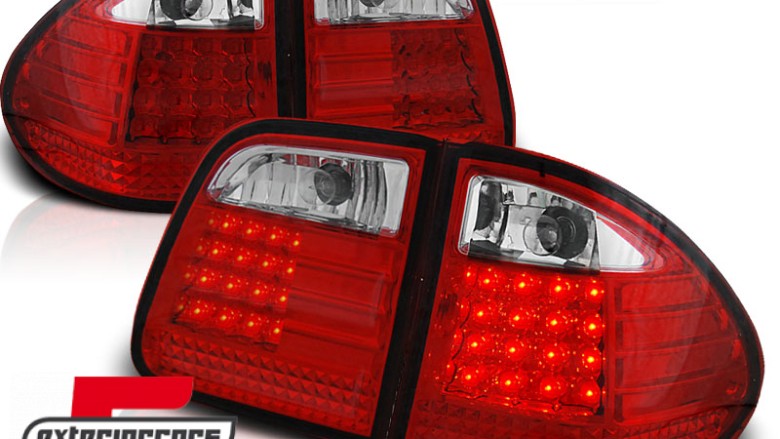 LED stražnja svjetla (crvena/kristal) / Mercedes E-klasa S210 karavan (1995-2002), LDME10