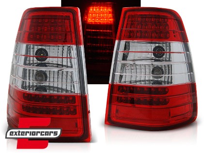 LED stražnja svjetla (crvena/kristal) / Mercedes E-klasa W124 (1985-1995) karavan, LDME25