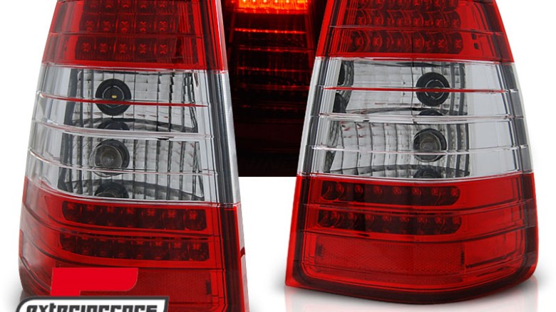 LED stražnja svjetla (crvena/kristal) / Mercedes E-klasa W124 (1985-1995) karavan, LDME25