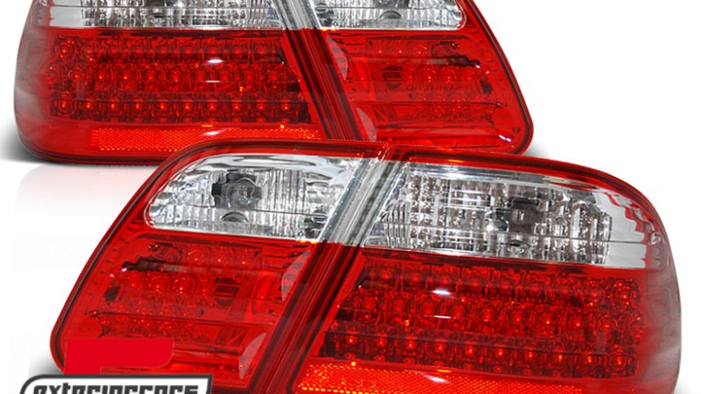 LED stražnja svjetla (crvena/kristal) / Mercedes E-klasa W210 (1995-2002), LDME01