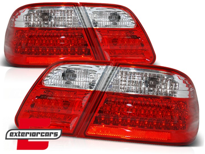 LED stražnja svjetla (crvena/kristal) / Mercedes E-klasa W210 (1995-2002), LDME01