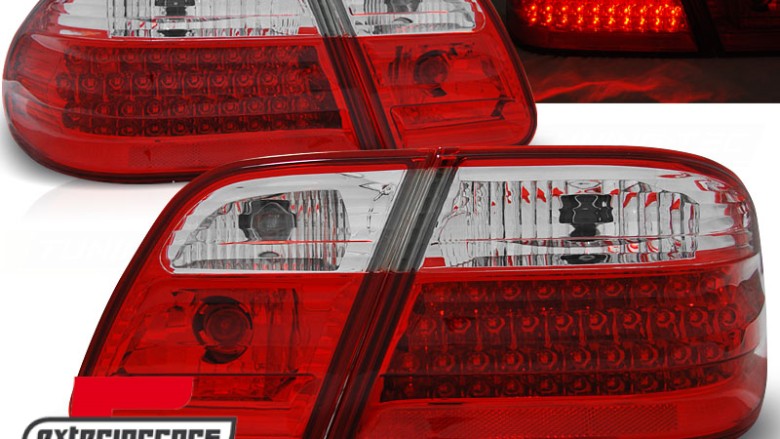 LED stražnja svjetla (crvena/kristal) / Mercedes E-klasa W210 (1995-2002), LDME28