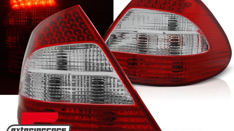 LED stražnja svjetla (crvena/kristal) / Mercedes E-klasa W211 limuzina (2002-04.2006), LDME19