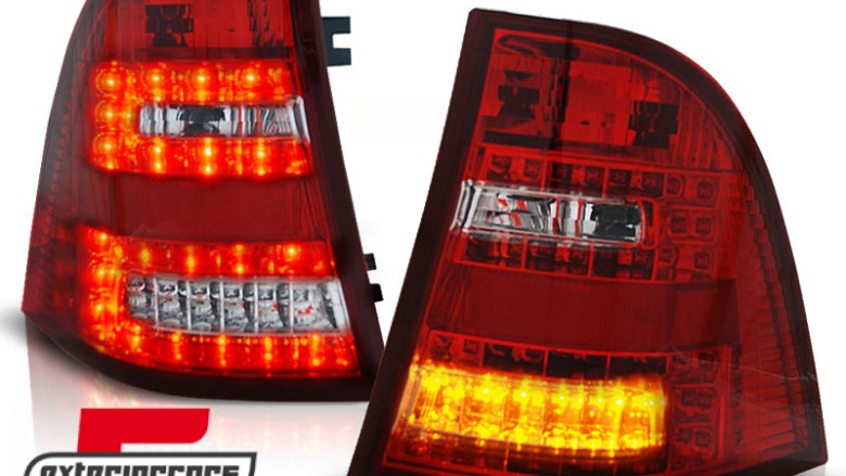 LED stražnja svjetla (crvena/kristal) / Mercedes ML M-klasa (1998-2005), LDME21