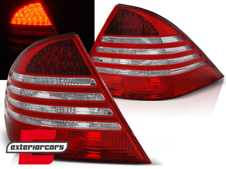 LED stražnja svjetla (crvena/kristal) / Mercedes S-klasa W220 (1998-2005), LDME48