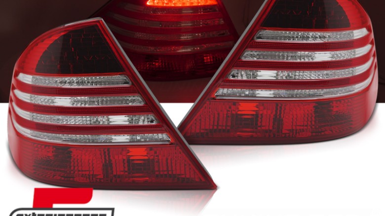 LED stražnja svjetla (crvena/kristal) / Mercedes S-klasa W220 (1998-2005), LDMEF8
