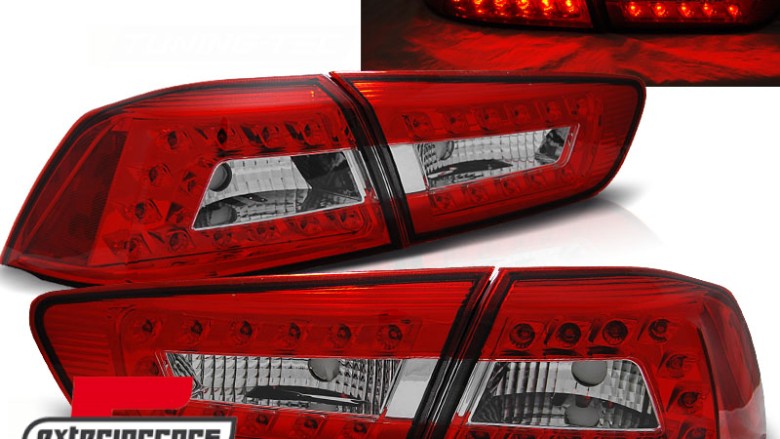 LED stražnja svjetla (crvena/kristal) / Mitsubishi Lancer 8 limuzina (2007-2011), LDMI04