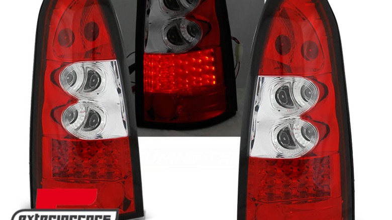 LED stražnja svjetla (crvena/kristal) / Opel Astra G (1997-2004) karavan, LDOP09