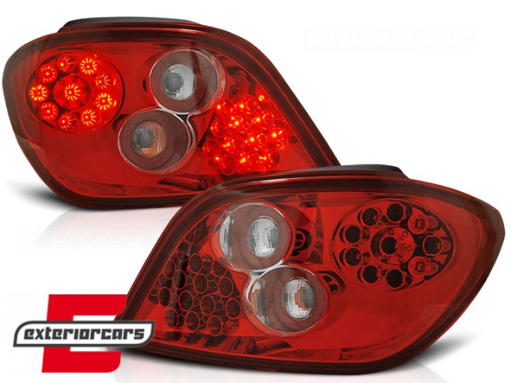 LED stražnja svjetla (crvena/kristal) / Peugeot 307 hatchback (04.2001-2007), LDPE02