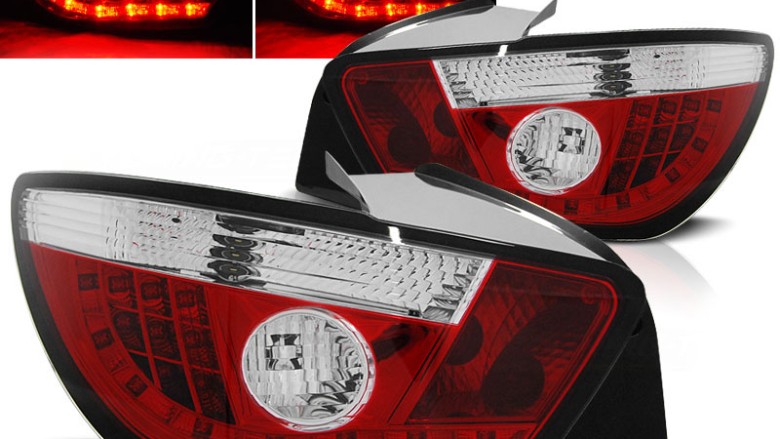 LED stražnja svjetla (crvena/kristal) / Seat Ibiza 6J (2008-) hatchback 3V, LDSE14