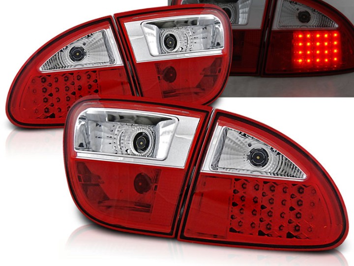 LED stražnja svjetla (crvena/kristal) / Seat Leon (1999-2004), LDSE03