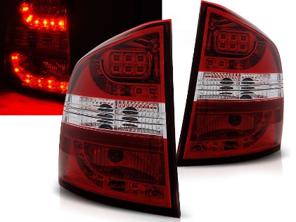 LED stražnja svjetla (crvena/kristal) / SKODA Octavia II 1Z Kombi (2004-2012), LDSK03