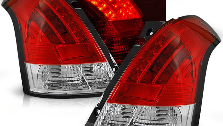 LED stražnja svjetla (crvena/kristal) / Suzuki Swift (05.2005-2010), LDSI02