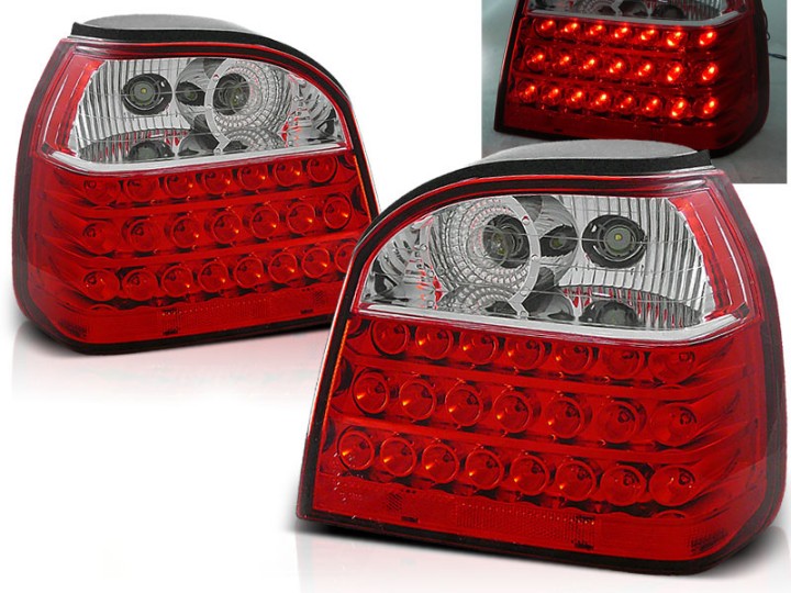 LED stražnja svjetla (crvena/kristal) / Volkswagen Golf 3 (09.1991-08.1997), LDVW10