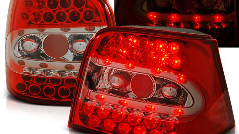 LED stražnja svjetla (crvena/kristal) / Volkswagen Golf 4 (09.1997-09.2003), LDVW37