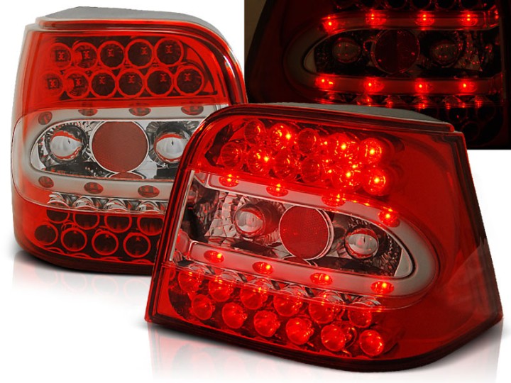 LED stražnja svjetla (crvena/kristal) / Volkswagen Golf 4 (09.1997-09.2003), LDVW37
