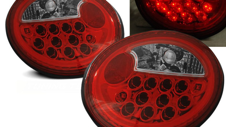 LED stražnja svjetla (crvena/kristal) / Volkswagen New Beetle (10.1998-05.2005), LDVW40
