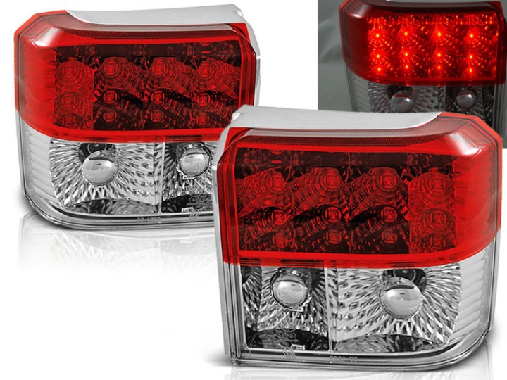 LED stražnja svjetla (crvena/kristal) / Volkswagen T4 (1990-03.2003), LDVW25