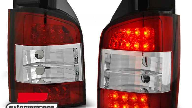 LED stražnja svjetla (crvena/kristal) / Volkswagen T5 (04.2003-08.2009), LDVW27