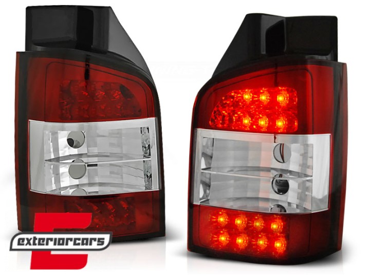 LED stražnja svjetla (crvena/kristal) / Volkswagen T5 (04.2003-08.2009), LDVW27