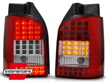 LED stražnja svjetla (crvena/kristal) / Volkswagen T5 (04.2003-08.2009), LDVW44