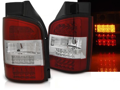 LED stražnja svjetla (crvena/kristal) / Volkswagen T5.1 (04.2010-2015), LDVWN6