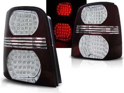 LED stražnja svjetla (crvena/kristal) / Volkswagen Touran (02.2003-2010), LDVW46