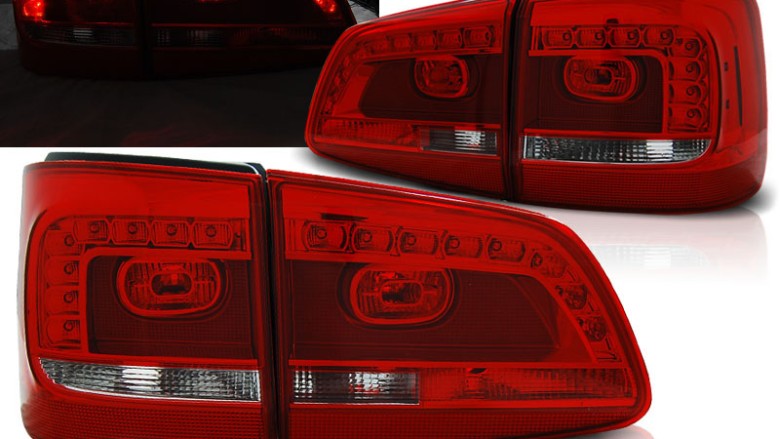 LED stražnja svjetla (crvena/kristal) / Volkswagen Touran (08.2010-2015), LDVWA9