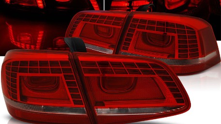 LED stražnja svjetla (crvena/kristal) / VW Volkswagen Passat B7 limuzina (2010-2014), LDVWD5