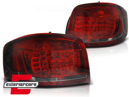 LED stražnja svjetla (crvena/smoke) / Audi A3 8P Hatchback (2008-2012) 3 vrata, LDAUB7