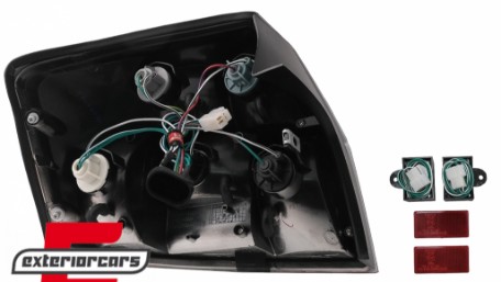 LED stražnja svjetla (crvena/smoke) / Audi A4 B6 (2000-2004) limuzina, LDAU80