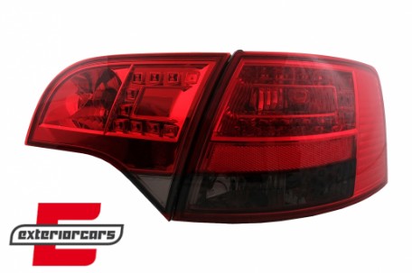 LED stražnja svjetla (crvena/smoke) / Audi A4 B7 (2004-2008) karavan, LDAU38