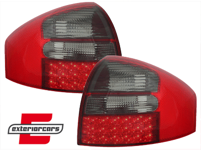 LED stražnja svjetla (crvena/smoke) / Audi A6 C5 limuzina (1997-2004), LDAU78