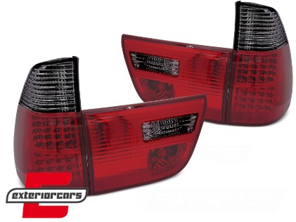 LED stražnja svjetla (crvena/smoke) / BMW X5 E53 (1999-2003), LDBMM9