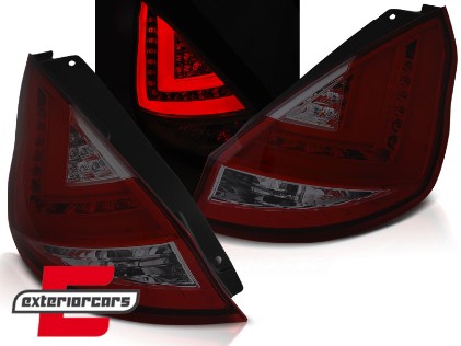 LED stražnja svjetla (crvena/smoke) / Ford Fiesta Mk7 Facelift (2012-2016) hatchback, LDFO50