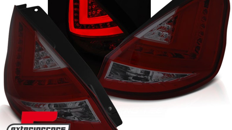 LED stražnja svjetla (crvena/smoke) / Ford Fiesta Mk7 Facelift (2012-2016) hatchback, LDFO50