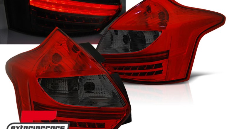 LED stražnja svjetla (crvena/smoke) / Ford Focus 3 Hatchback (2011-10.2014), LDFO39